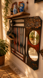 Grand miroir et porte manteaux à la fois Tunisie