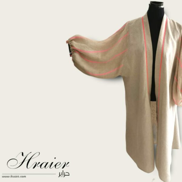 Gilet hayek en beige hand made