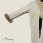 manteau cachemire avec fourrure