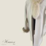 manteau cachemire avec fourrure