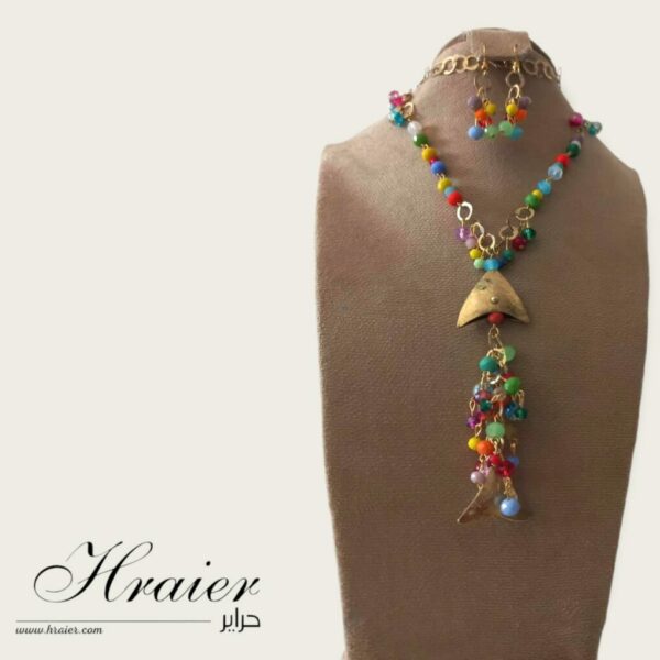 Collier avec boucles d'oreilles Tunisie