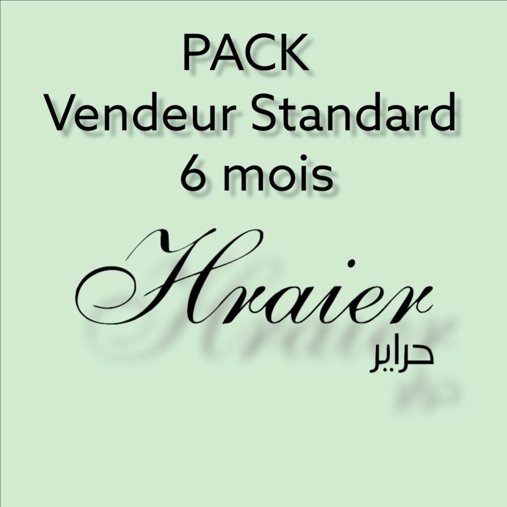 Pack Vendeur Standard 6 mois