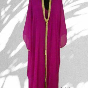 Caftan brodée à la main avec contille handmade