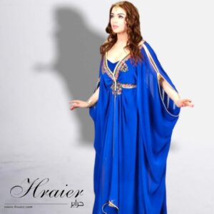 caftan bleu roi