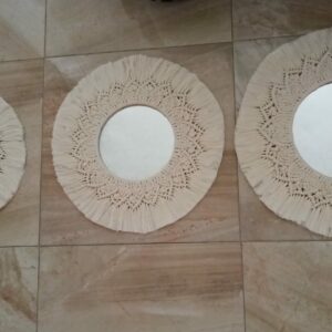 Série Miroir macramé