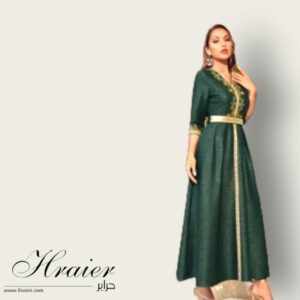 Caftan vert traditionnel Tunisie