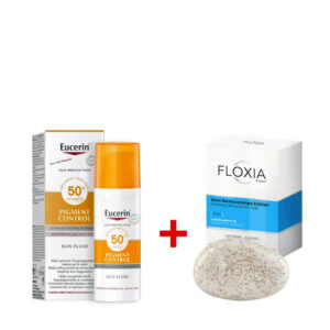 Pack duo anti-tâches - Savon éclaircissant Floxia + Eucerin pigment control