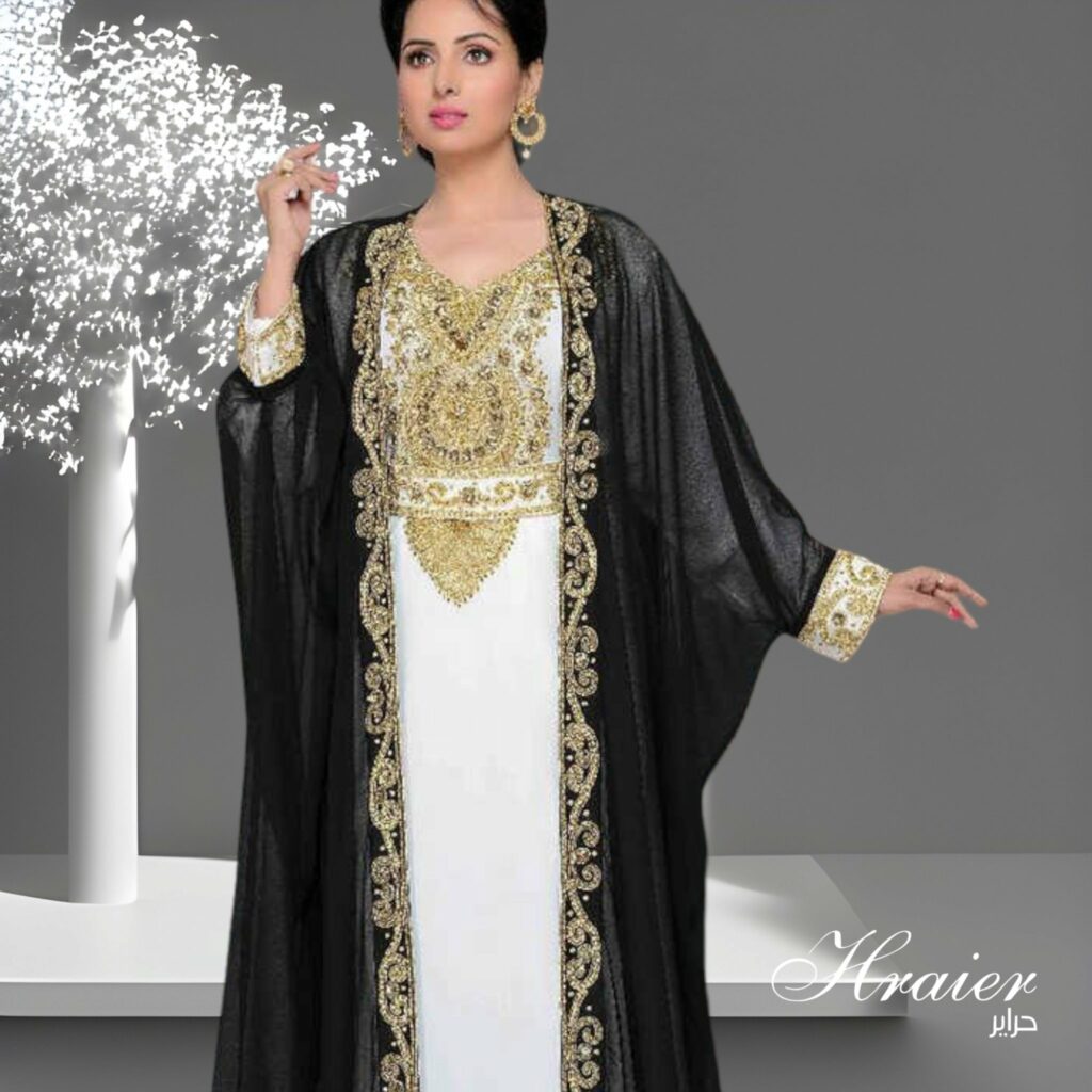 Abaya noir transparente Tunisie