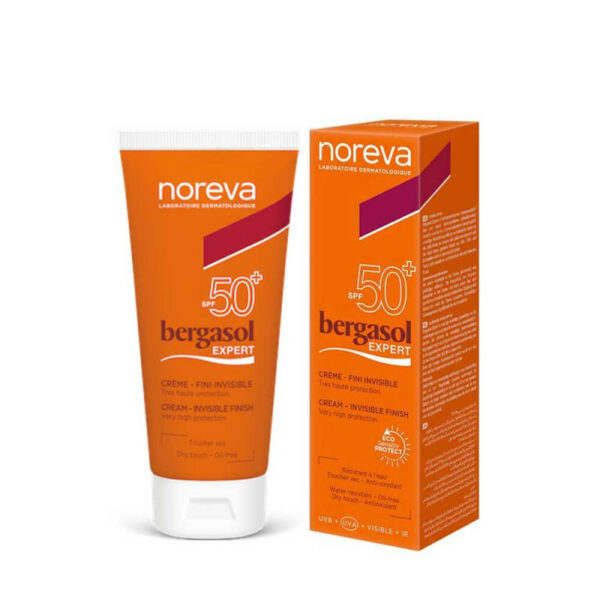 Noreva Bergasol SPF 50 + - Crème solaire avec une texture fini invisible en flacon de 40ml. Tunisie