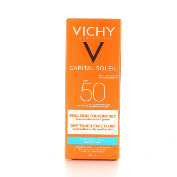 Vichy - protection solaire toucher sec SPF50+ - Emulsion anti-brillance Capital Soleil, 50ml Tunisie