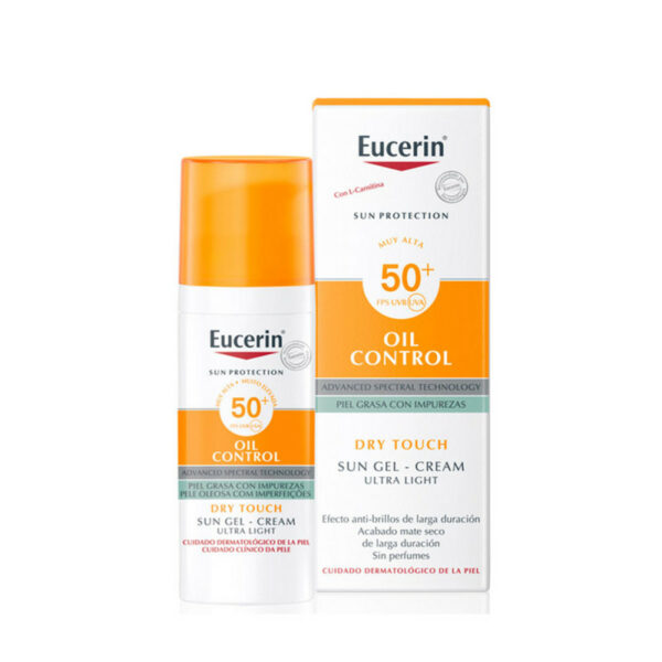 Eucerin Oil Control - crème solaire gel-crème SPF50+ - peau grasse (50ml). Tunisie