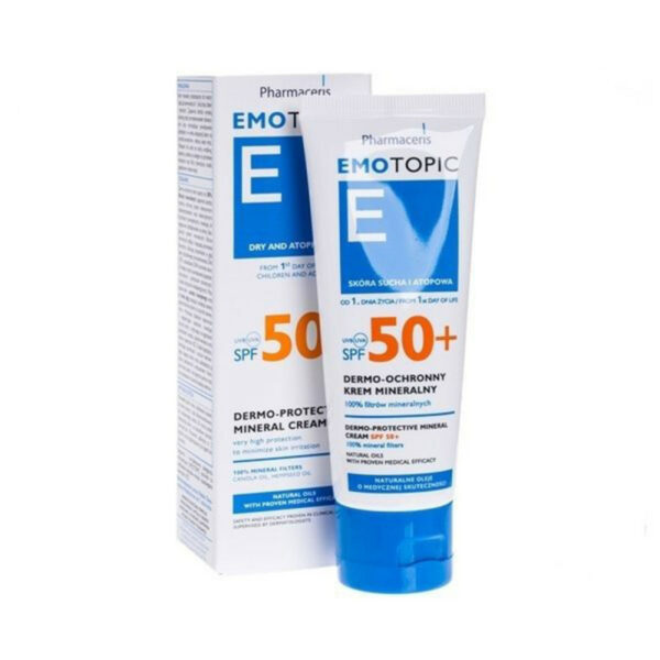 Pharmaceris Emotopic - Crème minérale SPF 50+ pour enfants et adultes - 75 ml pour le visage et le corps Tunisie
