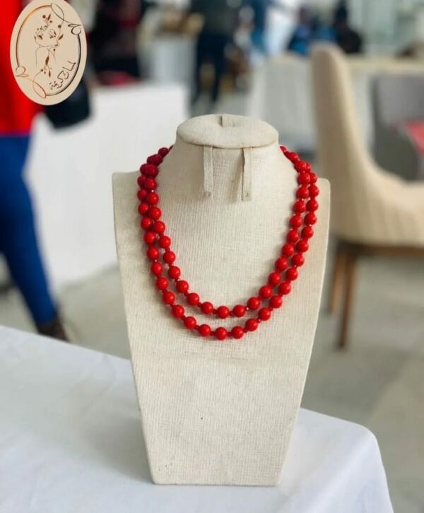 Collier Écarlate en Perles de Culture Tunisie