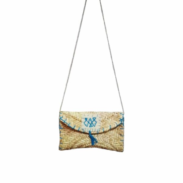 Sac pochette avec des motifs blue Tunisie