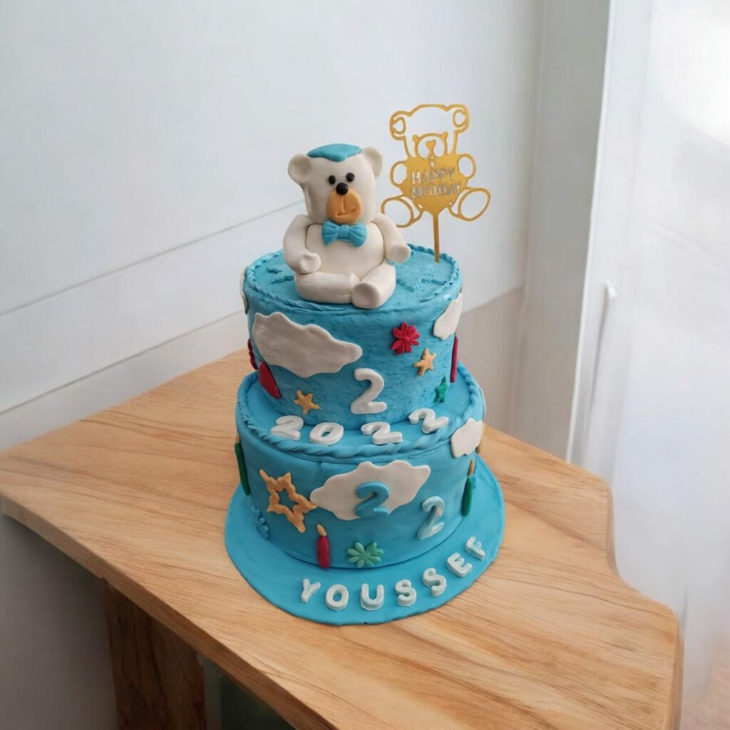 Gâteau d'anniversaire à étages "Ours" Tunisie