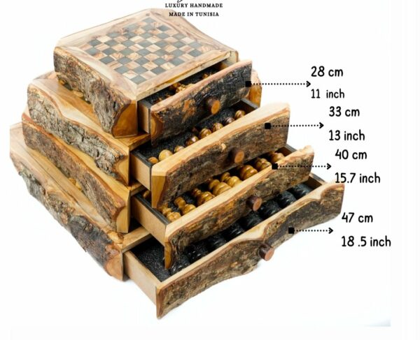 Jeu d échec avec terrioir rustique Tunisie