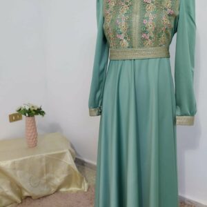 Robe soirée chic verte Tunisie