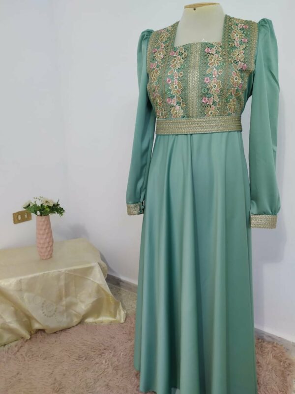 Robe soirée chic verte Tunisie