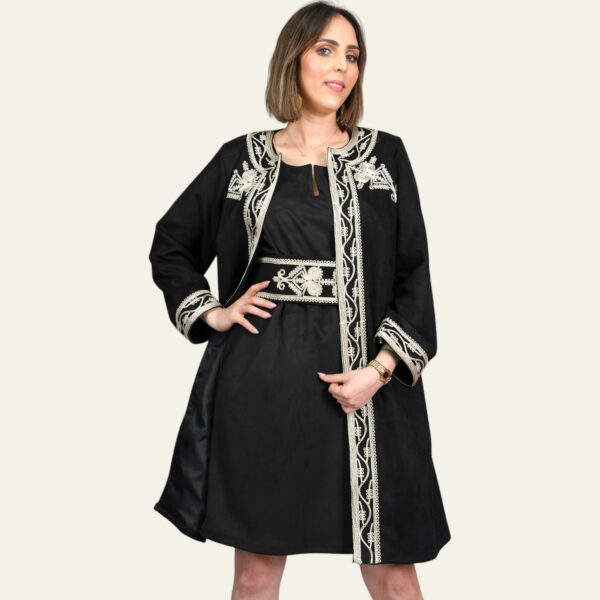 Robe veste brodé machmoum by Nayla Créa Tunisie