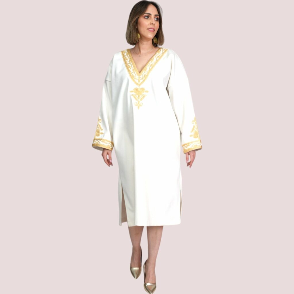 Robe blouza brodé machmoum by Nayla Créa Tunisie