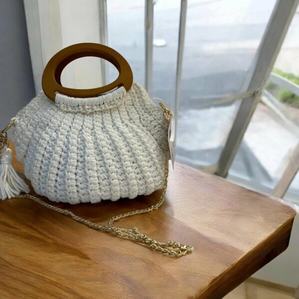 Sac en crochet blanc Tunisie