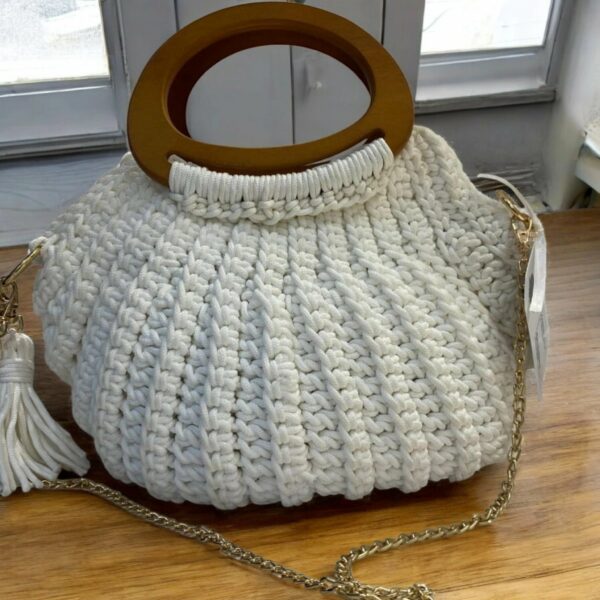 Sac en crochet blanc Tunisie