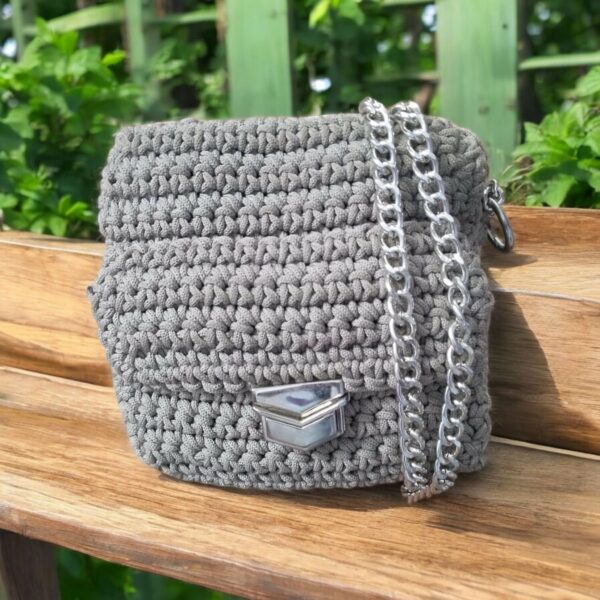 Sac crochet gris Tunisie