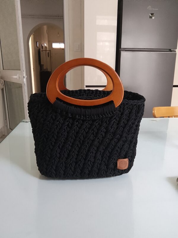 Sac en crochet noir Tunisie