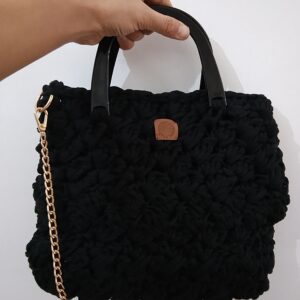 sac crochet noir Tunisie