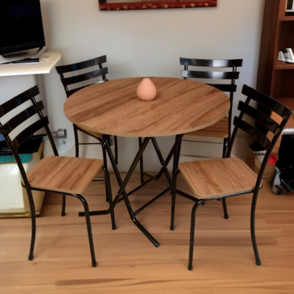 Table à manger ronde – 90 cm en bois