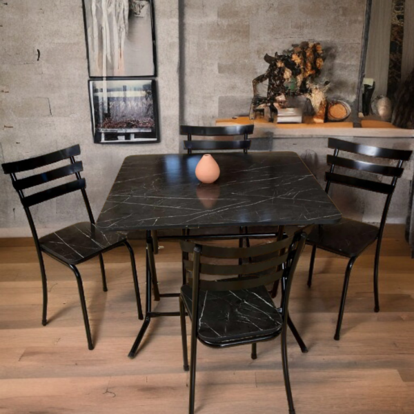 Table carrée avec angles arrondis – 90 cm avec un design sobre et élégant (2)