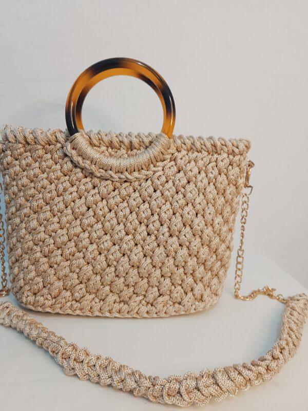 Sac crochet beige Tunisie