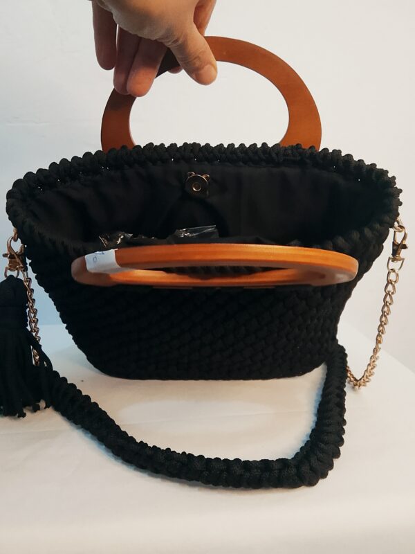 Sac crochet noir Tunisie