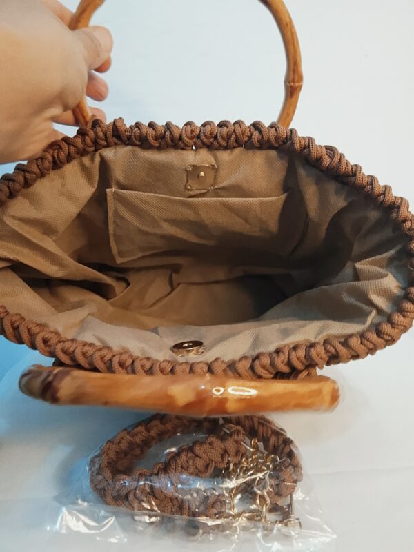 Sac crochet marron Tunisie