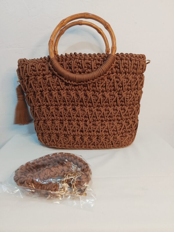 Sac crochet marron Tunisie