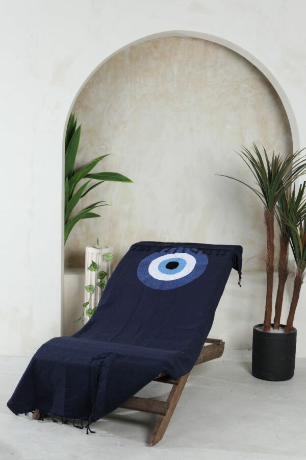 Fouta coton éponge style 1/2 tissage Tunisie