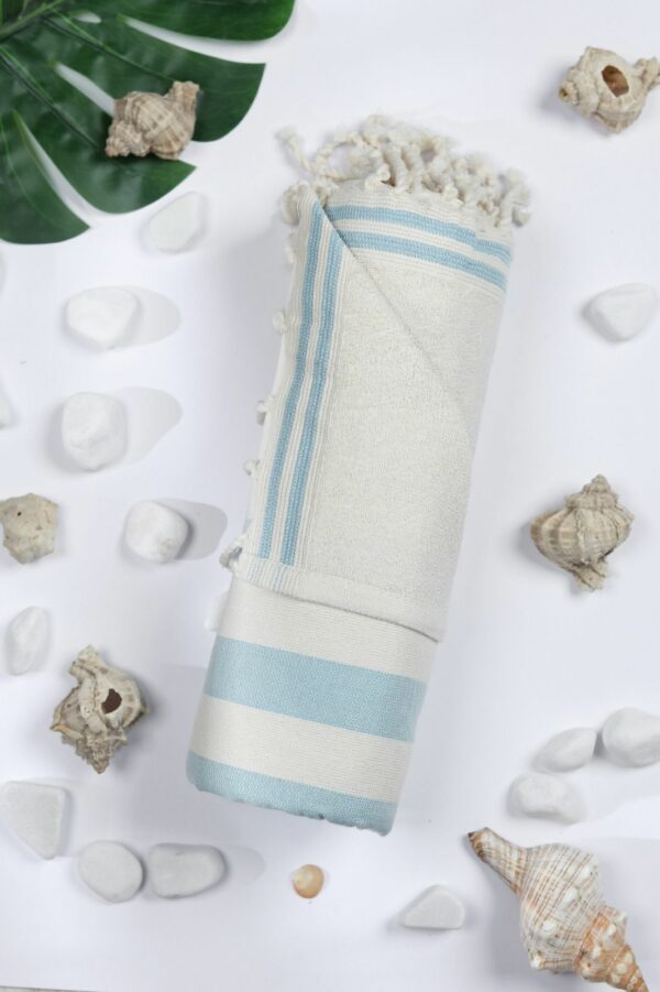 Fouta éponge tissée machine en coton Tunisie
