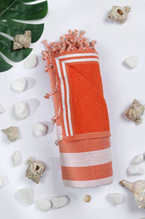 Fouta éponge tissée machine en coton Tunisie