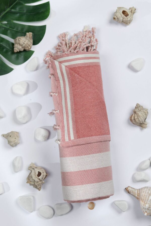 Fouta éponge tissée machine en coton Tunisie