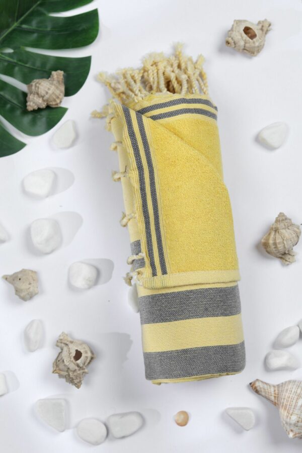 Fouta éponge tissée machine en coton Tunisie