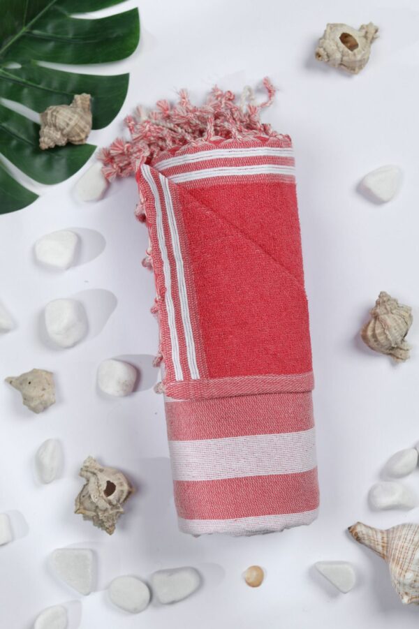 Fouta éponge tissée machine en coton Tunisie