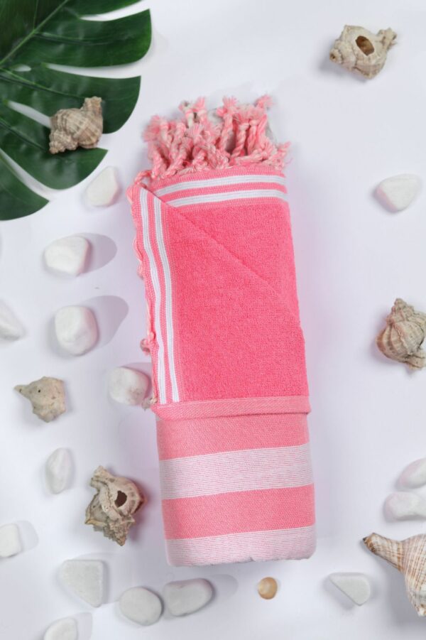 Fouta éponge tissée machine en coton Tunisie