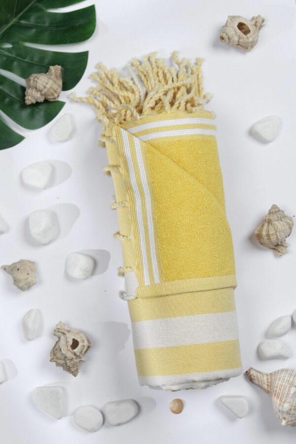 Fouta éponge tissée machine en coton Tunisie