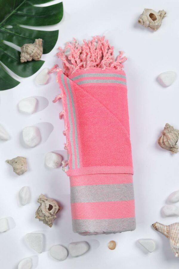Fouta éponge tissée machine en coton Tunisie