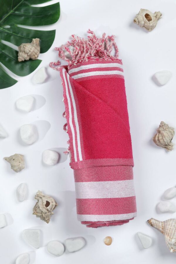 Fouta éponge tissée machine en coton Tunisie