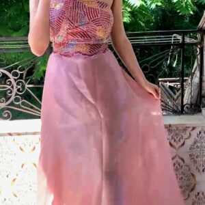 Robe en deux tissus Tunisie