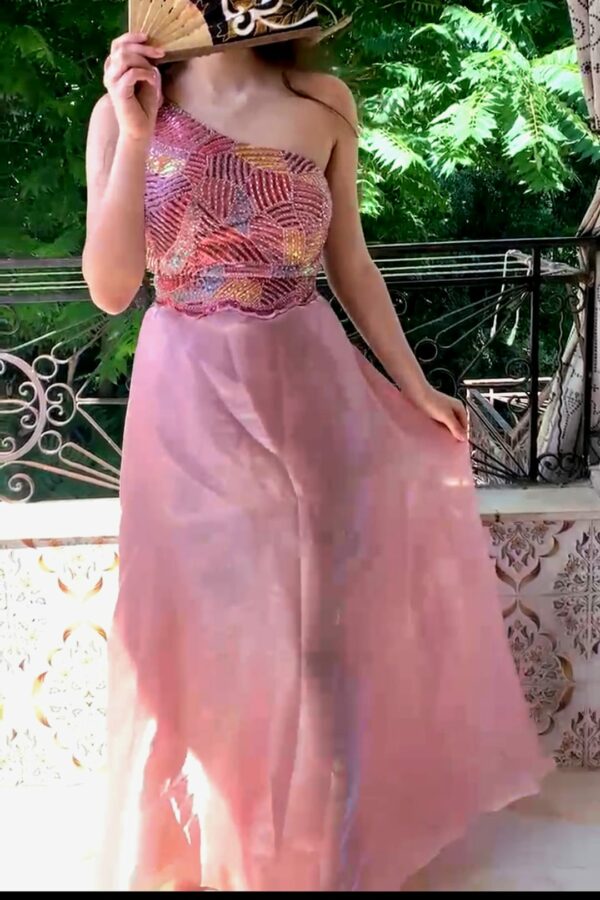 Robe en deux tissus Tunisie