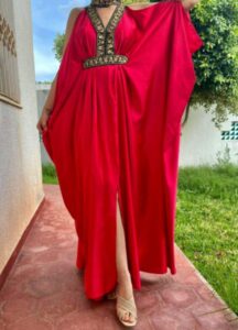 Jebba moderne en satin ozaka Tunisie