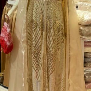 Caftan Tulle imprimé et brodé Tunisie