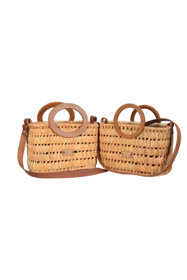 Mini-sac naturel tressé – style méditerranéen Tunisie